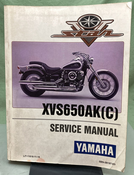 Genuine Yamaha LIT-11616-11-16 XVS650AK(C) Service Manual 1997