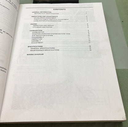 Genuine Yamaha LIT-11616-XV-11 XV700/XV750, XV1000/XV1100 Service Manual 1987