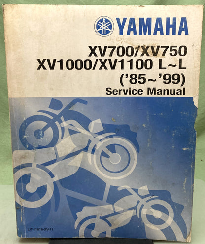 Genuine Yamaha LIT-11616-XV-11 XV700/XV750, XV1000/XV1100 Service Manual 1987