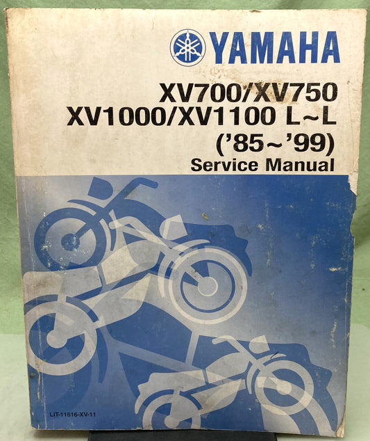 Genuine Yamaha LIT-11616-XV-11 XV700/XV750, XV1000/XV1100 Service Manual 1987