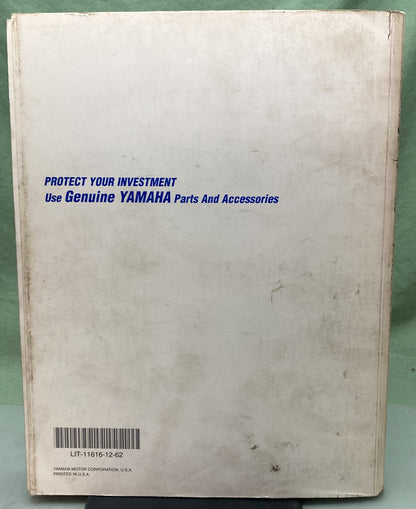 Genuine Yamaha  LIT-11616-12-62 YZF-R6L, YZF-R6CL Service Manual 1999