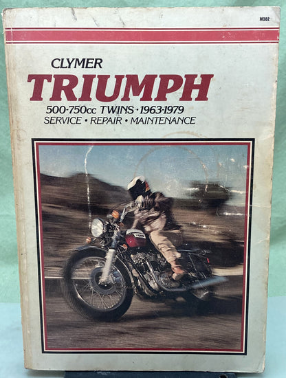 Genuine Clymer M382 Triumph 500-750cc Twins Service Manual 1963-1979