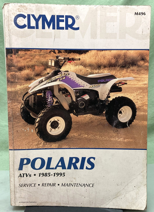 Genuine Clymer M496 Polaris ATV Service Manual 1985-1995
