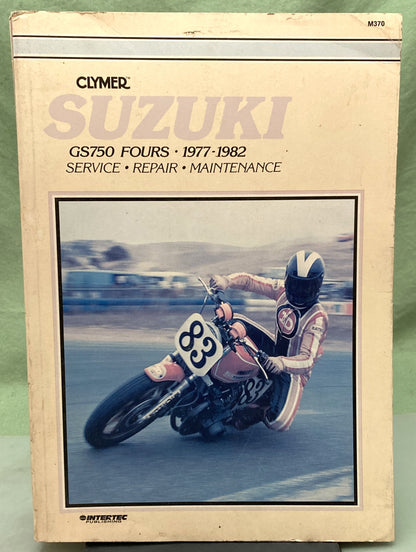 Genuine Clymer M370 Suzuki GS750 Fours Service Manual 1977-1982