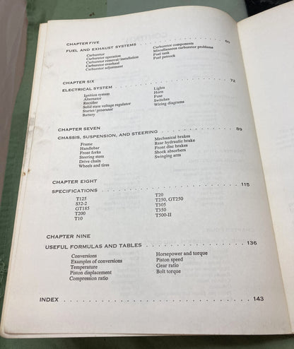 Genuine Clymer M366 Suzuki 125-500cc Twins Service Manual 1964-1975