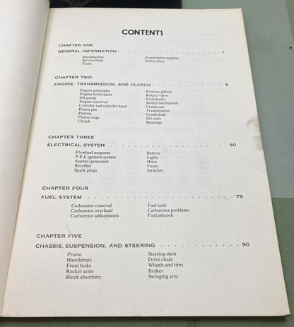 Genuine Clymer M365 Suzuki 50-400cc Singles Service Manual 1964-1974