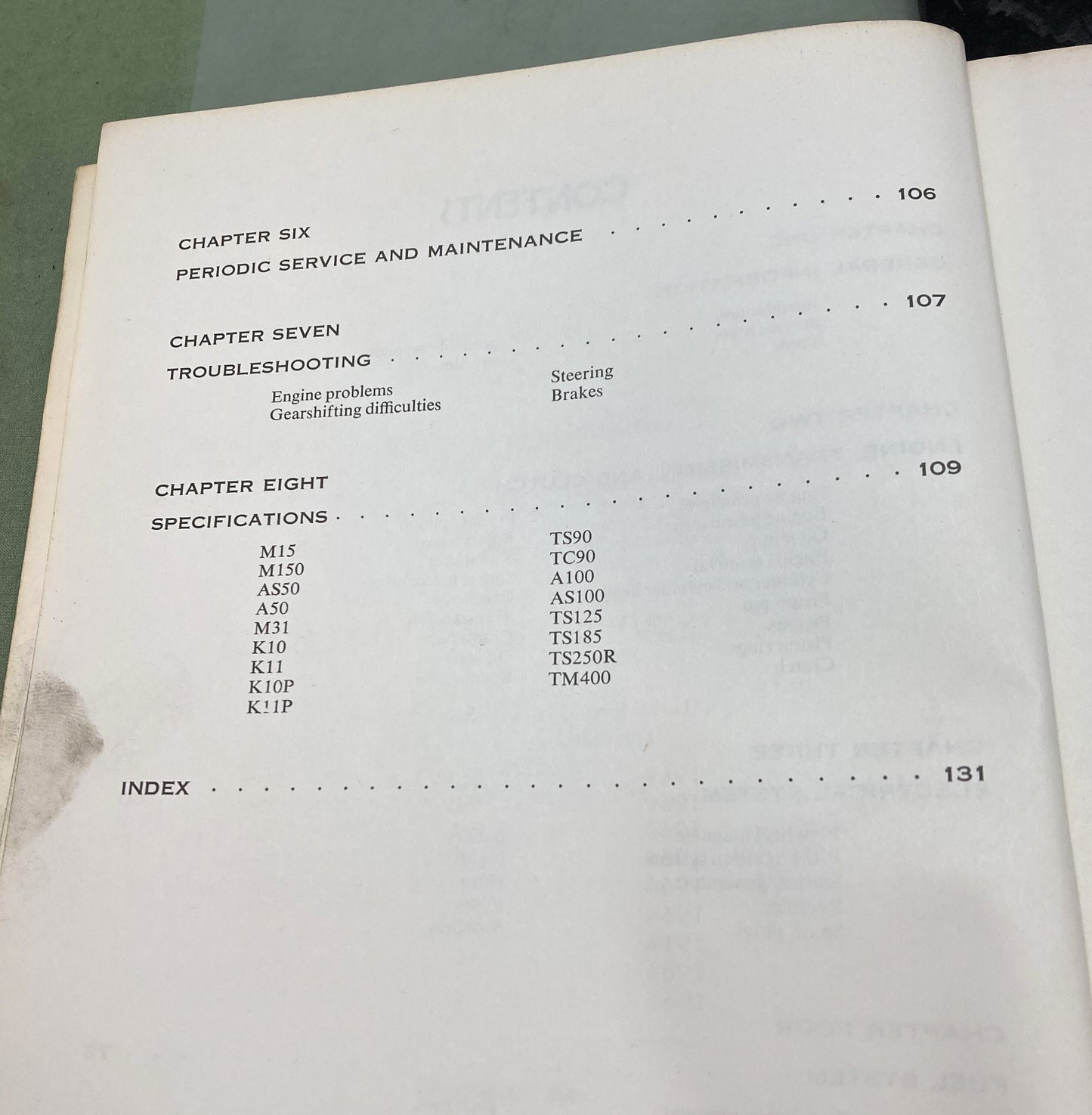 Genuine Clymer M365 Suzuki 50-400cc Singles Service Manual 1964-1974