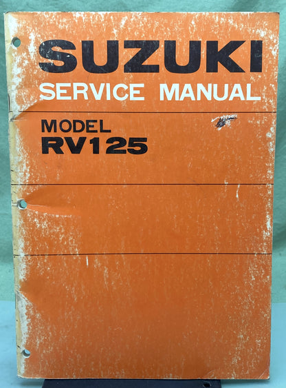 Genuine Suzuki RV125 Service Manual 1972