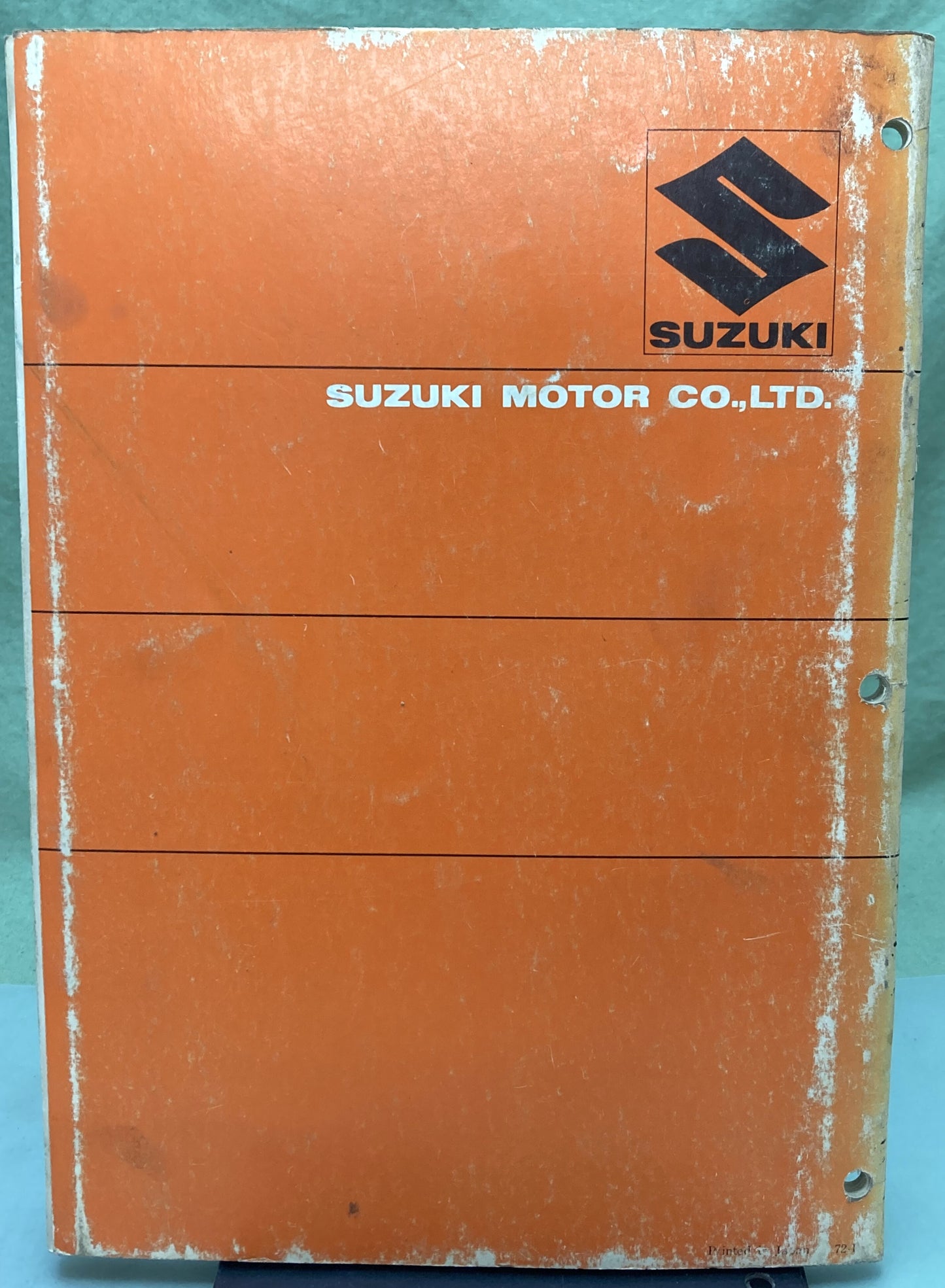 Genuine Suzuki RV125 Service Manual 1972