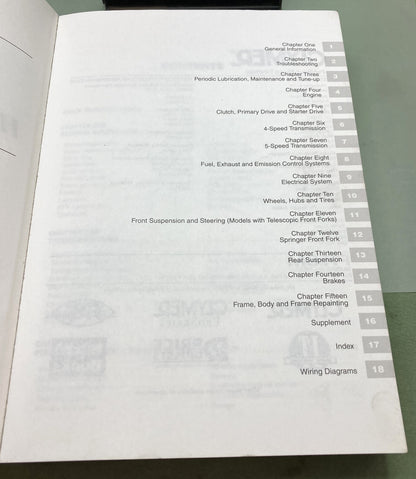 Genuine Clymer M421-3 Harley Davidson FLS/FXS Evolution Service Manual '84-'99