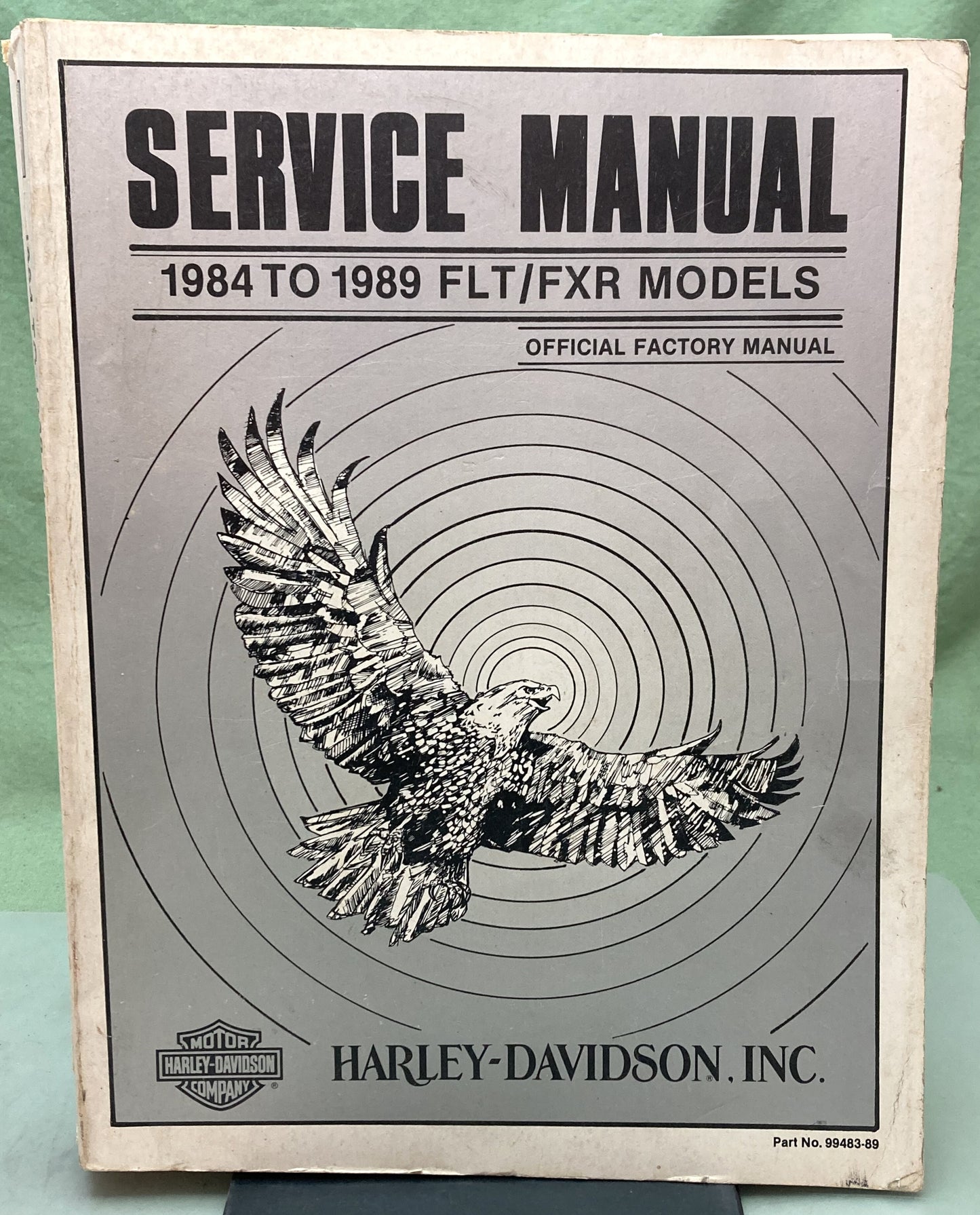 Genuine Harley Davidson 99483-89 FLT/FXR Models Service Manual '84-'89