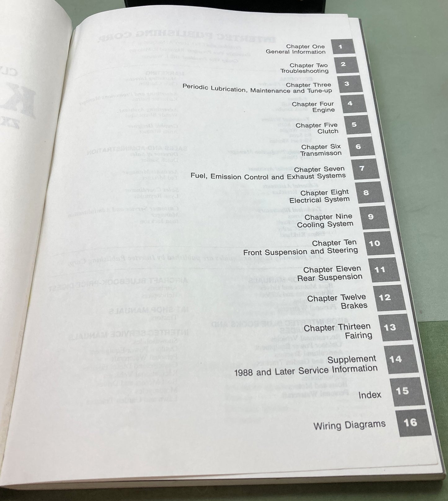 Genuine Clymer M452 Kawasaki ZX500 and 600 Ninja Service Manual 1985-1992