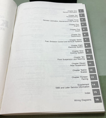 Genuine Clymer M452 Kawasaki ZX500 and 600 Ninja Service Manual 1985-1992