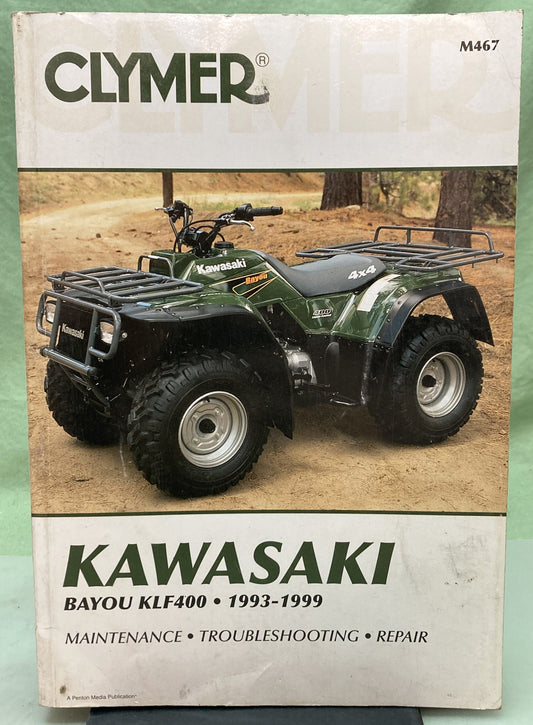 Genuine Clymer M467 Kawasaki Bayou KLF400 Service Manual 1993-1999