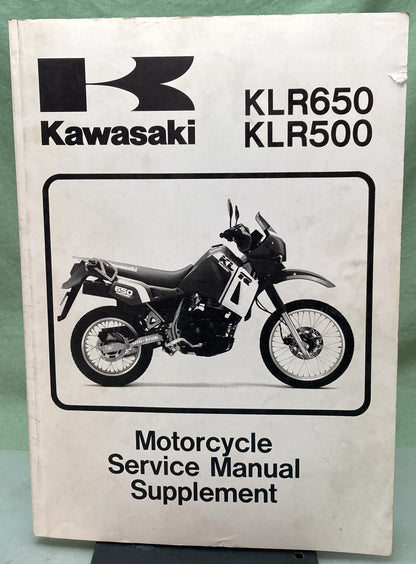 Genuine Kawasaki 99924-1080-61 KLR650 KLR500 Supp. Service Manual 2004