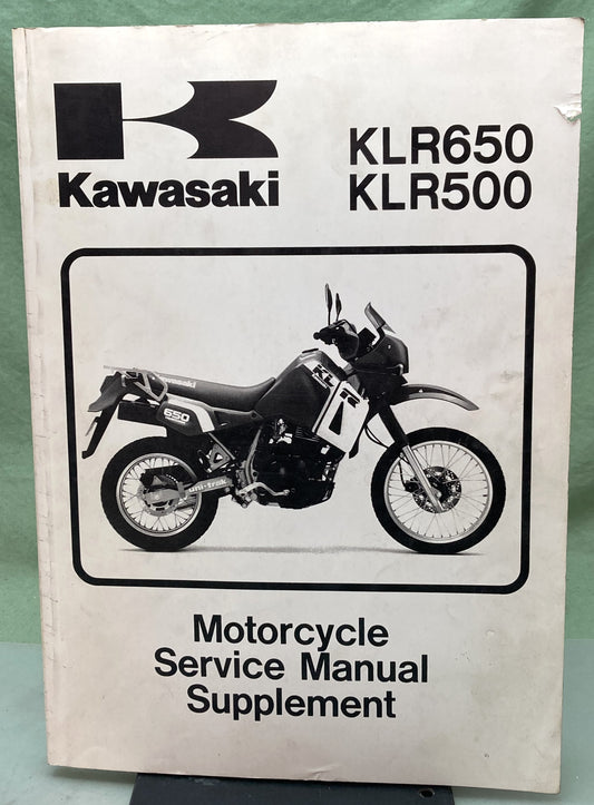 Genuine Kawasaki 99924-1080-61 KLR650 KLR500 Supp. Service Manual 2004