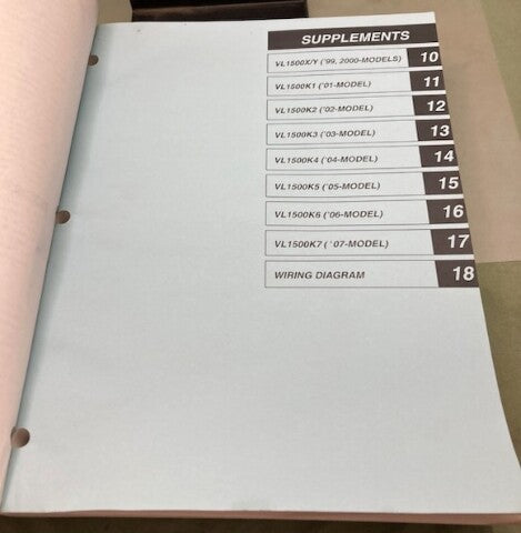 Suzuki 99500-39169-03E VL1500 Service Manual 1998 Genuine