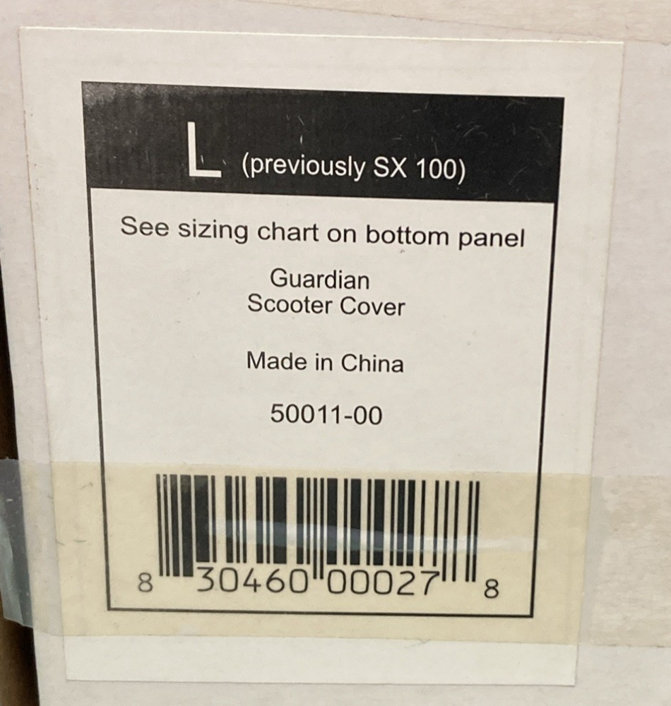 NEW GENUINE DOWCO GUARDIAN 50011-00 LARGE SCOOTER COVER