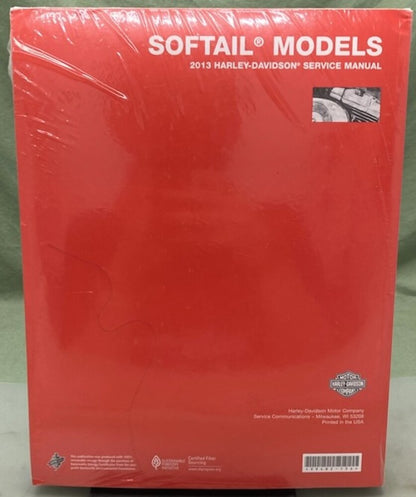 Harley Davidson 99482-13A Softail Models Service Manual 2013 New Genuine