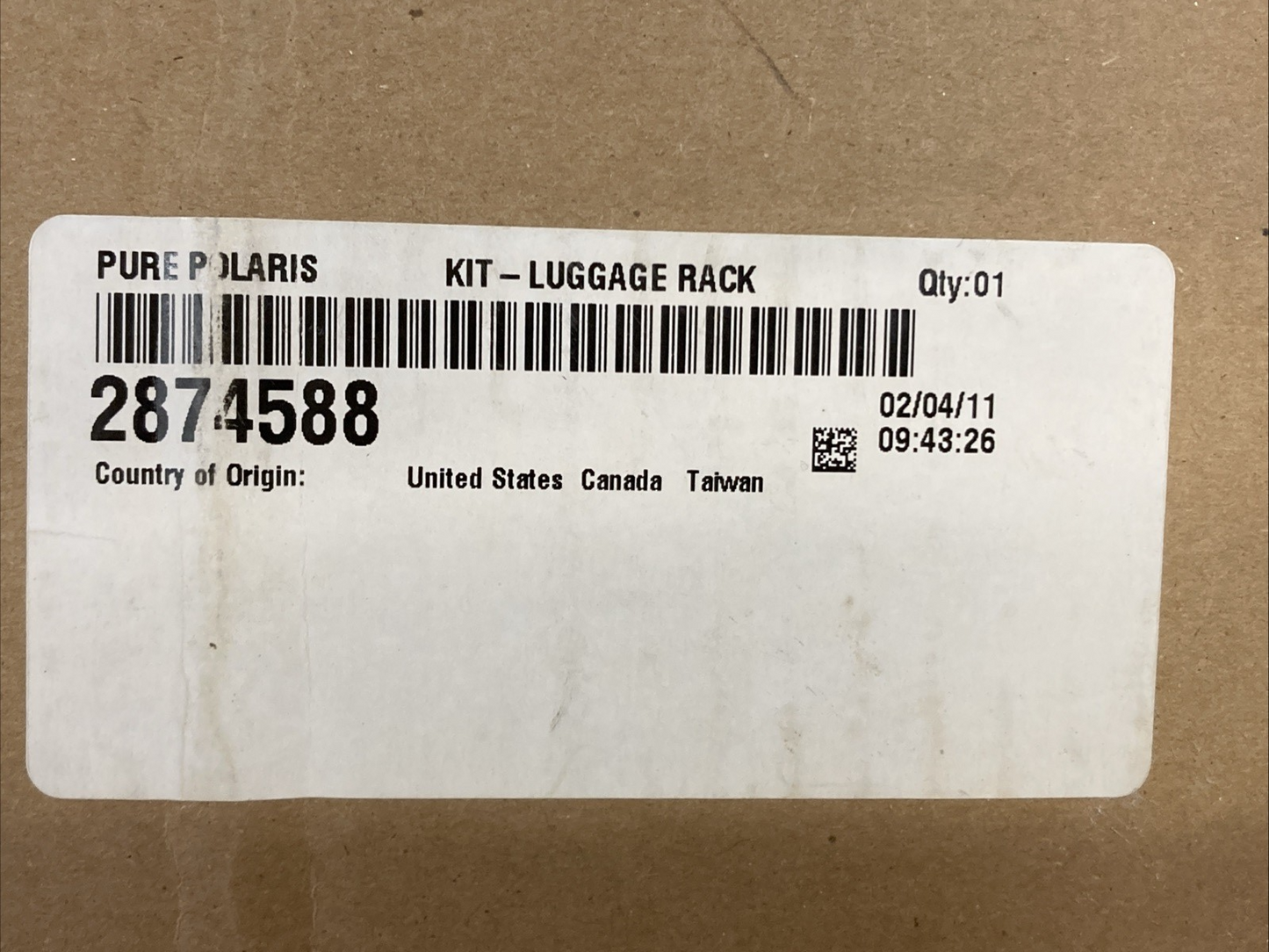 NEW GENUINE POLARIS 2874588 VICTORY KP CHROME LUGGAGE RACK