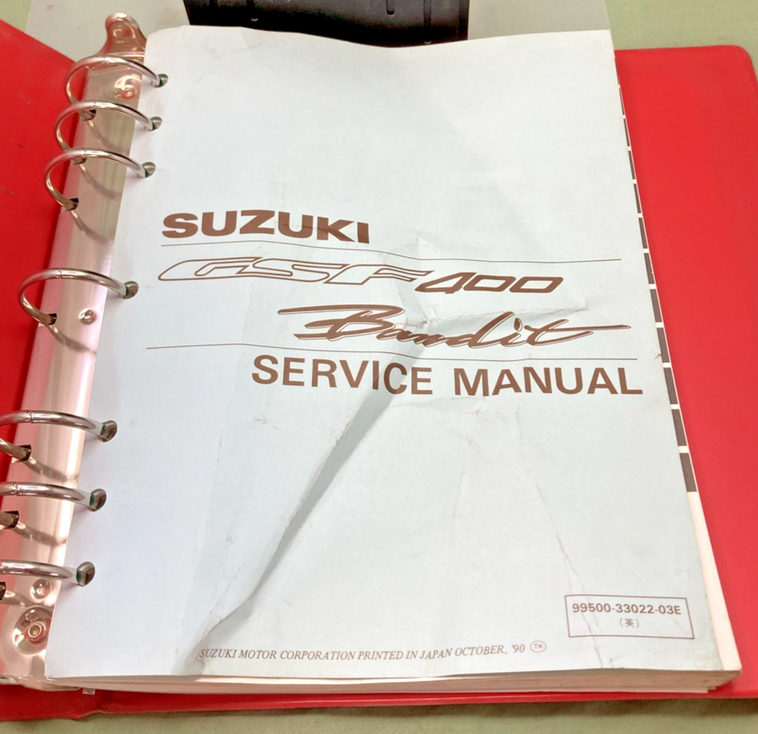 NEW GENUINE SUZUKI 99500-33022-03E GSF400 BANDIT SERVICE MANUAL 1990
