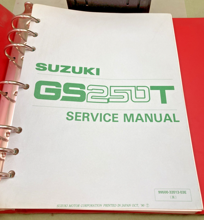 NEW GENUINE SUZUKI 99500-32013-03E GS250T BANDIT SERVICE MANUAL 1990