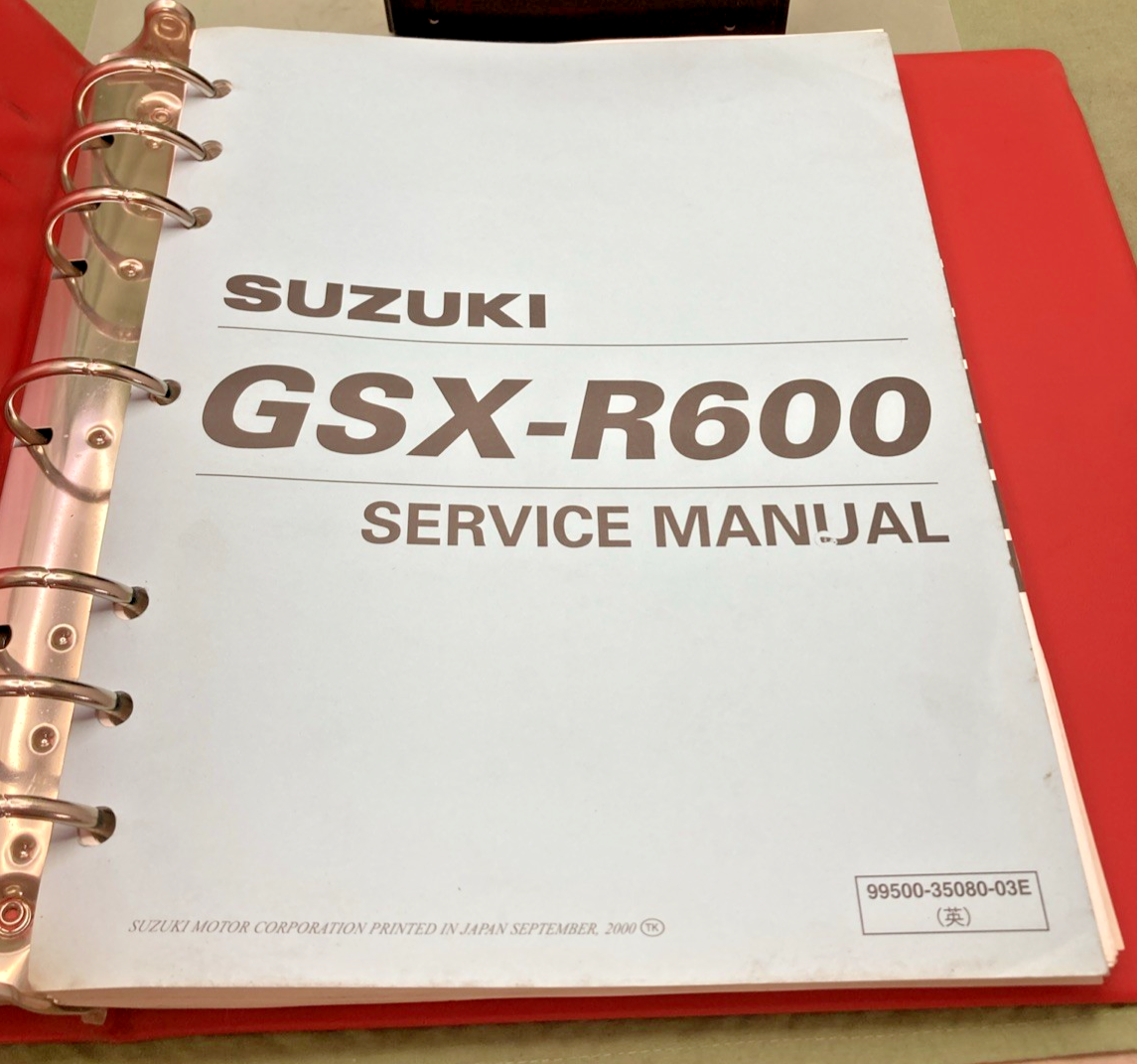 NEW GENUINE SUZUKI 99500-35080-03E GSX-R600 SERVICE MANUAL 2000