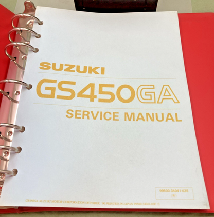 NEW GENUINE SUZUKI 99500-34041-03E GS450GA SERVICE MANUAL 1990