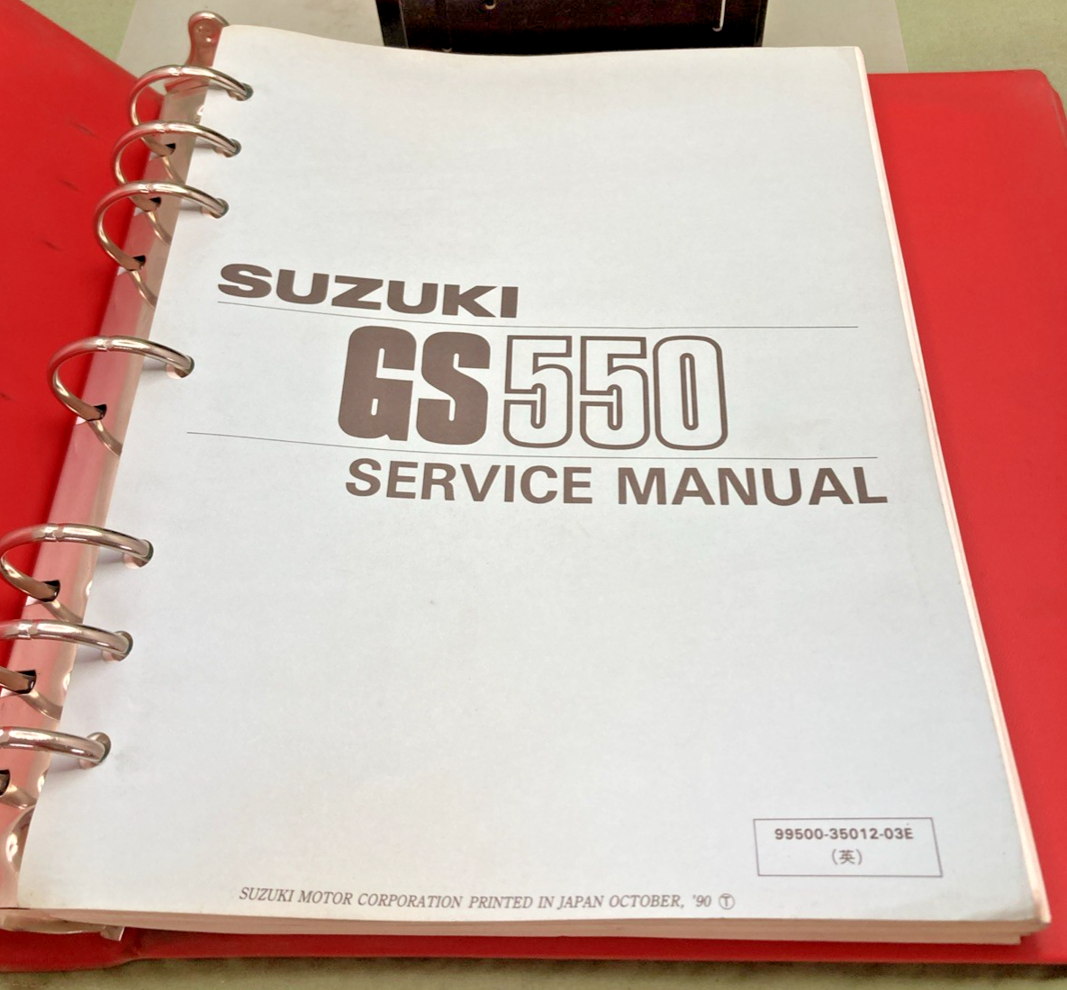 NEW GENUINE SUZUKI 99500-35012-03E GS550 SERVICE MANUAL 1990