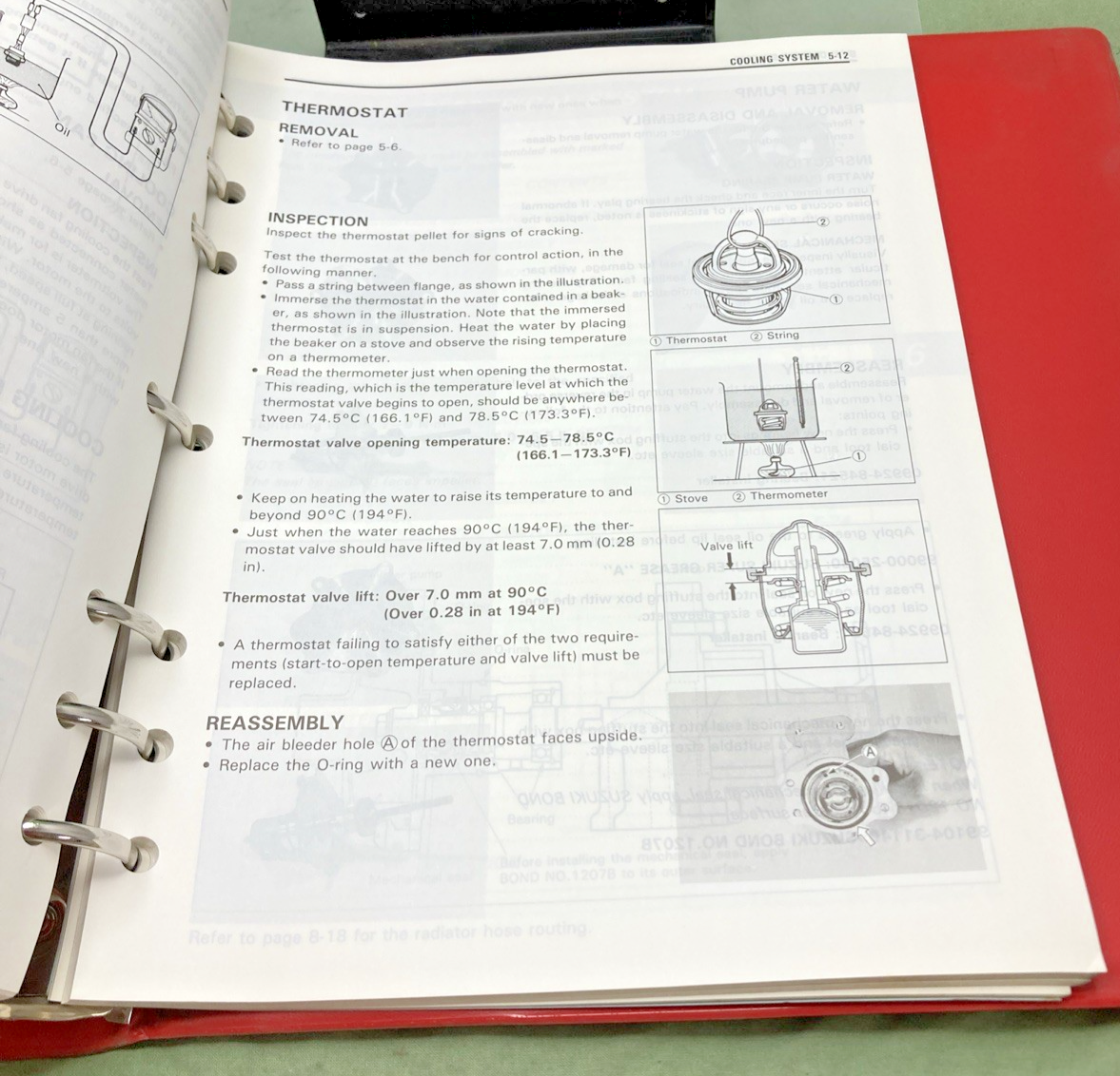 NEW GENUINE SUZUKI 99500-35034-03E RF600R SERVICE MANUAL WITH BINDER 1993