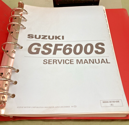 NEW GENUINE SUZUKI 99500-36100-03E GSF600S SERVICE MANUAL 1999