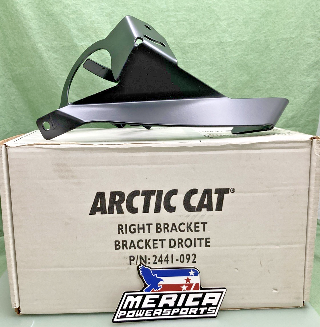 NEW GENUINE ARCTIC CAT 2441-092 BRACKET, RH W/CUP HOLDER-WINDGUARD