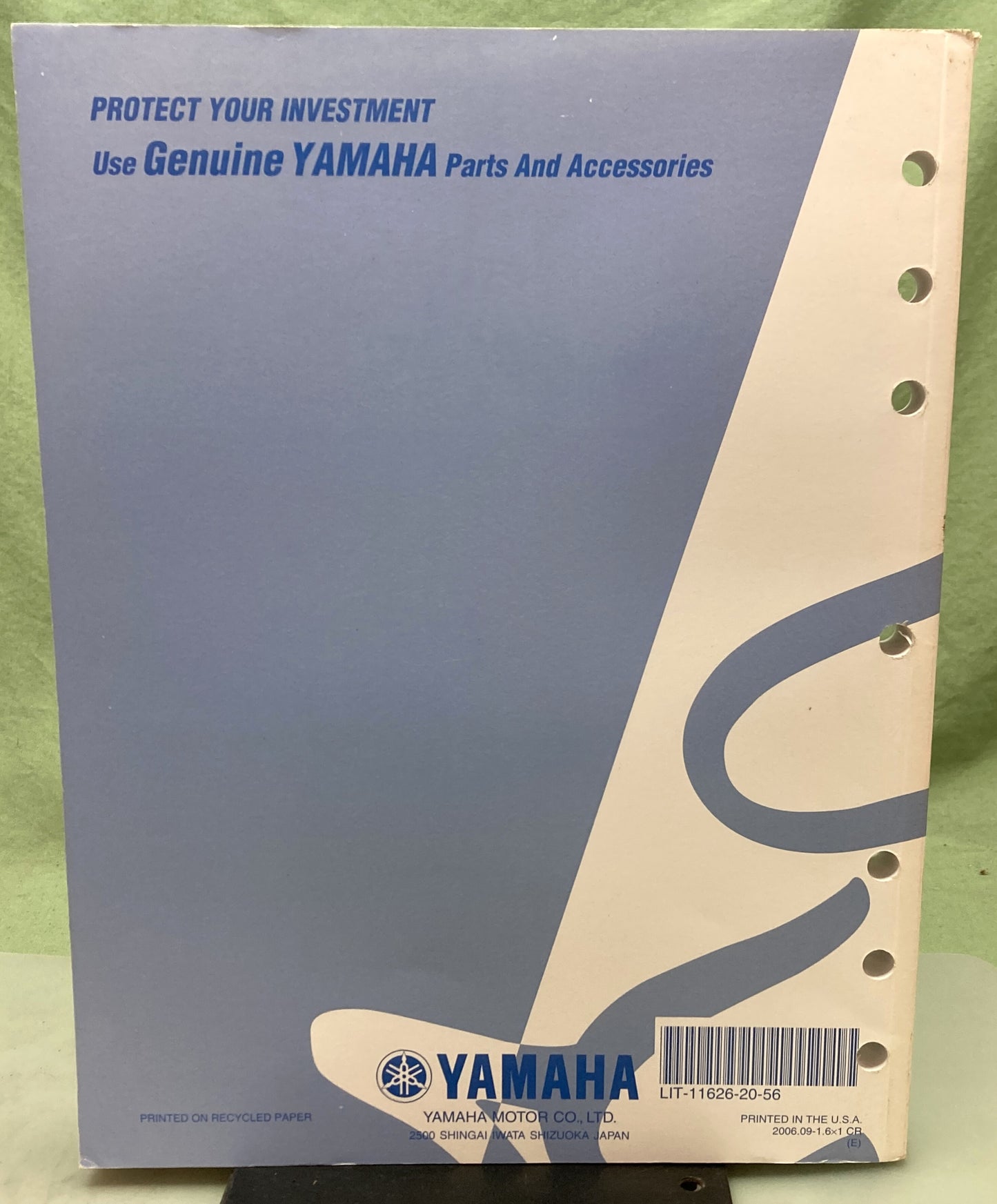 Genuine Yamaha LIT-11626-20-56 WR450FW Owner's Service Manual 2006