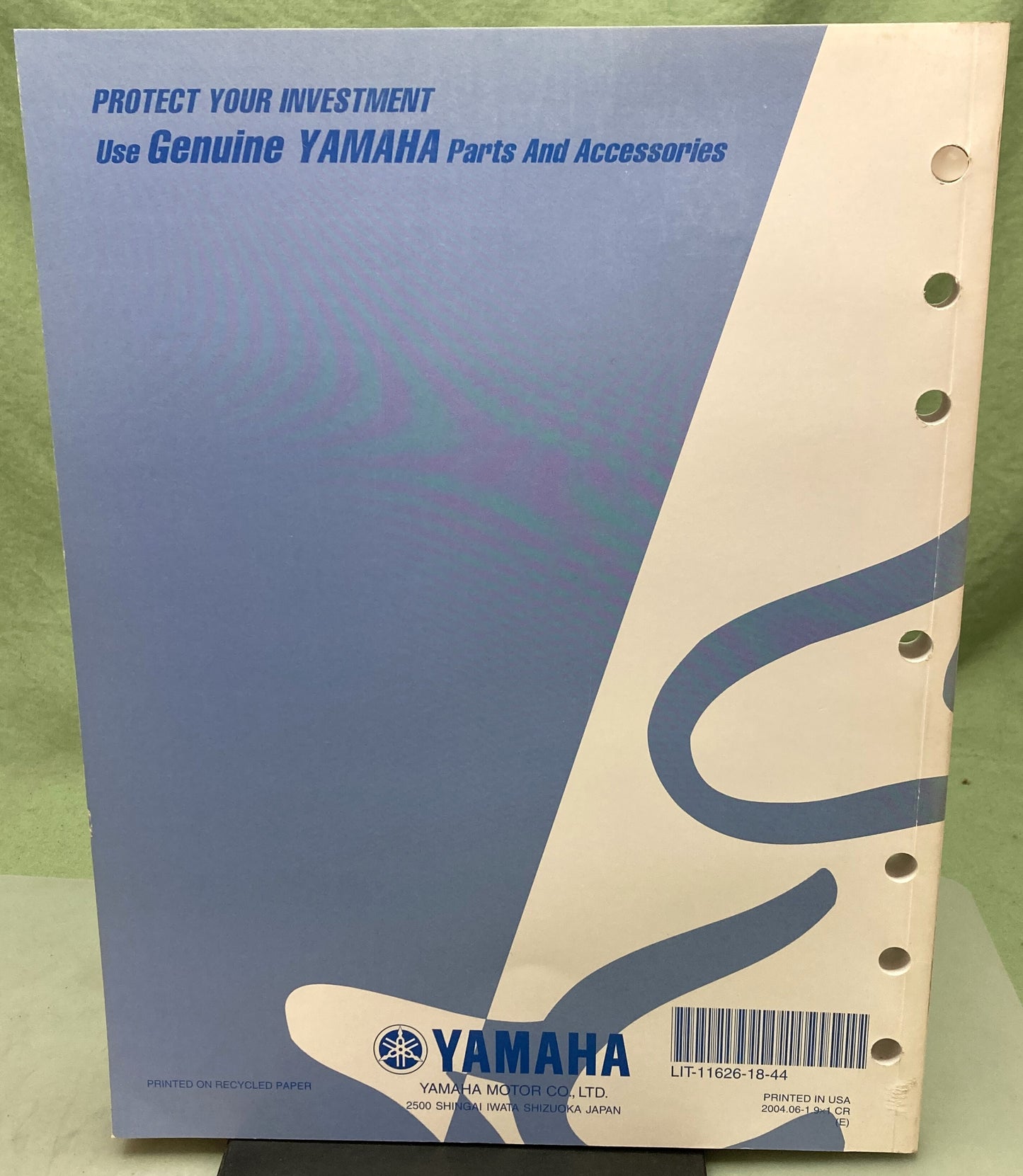Genuine Yamaha LIT-11626-18-44 YZ450FT Owner's Service Manual 2004