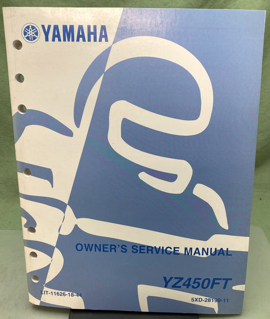Genuine Yamaha LIT-11626-18-44 YZ450FT Owner's Service Manual 2004
