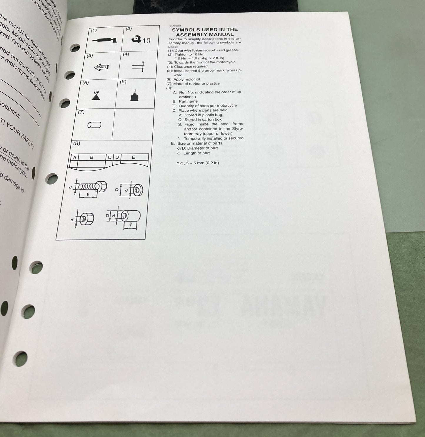 Genuine Yamaha LIT-11666-17-50 FZ6-SS FZ6-SSC Assembly Manual 2003