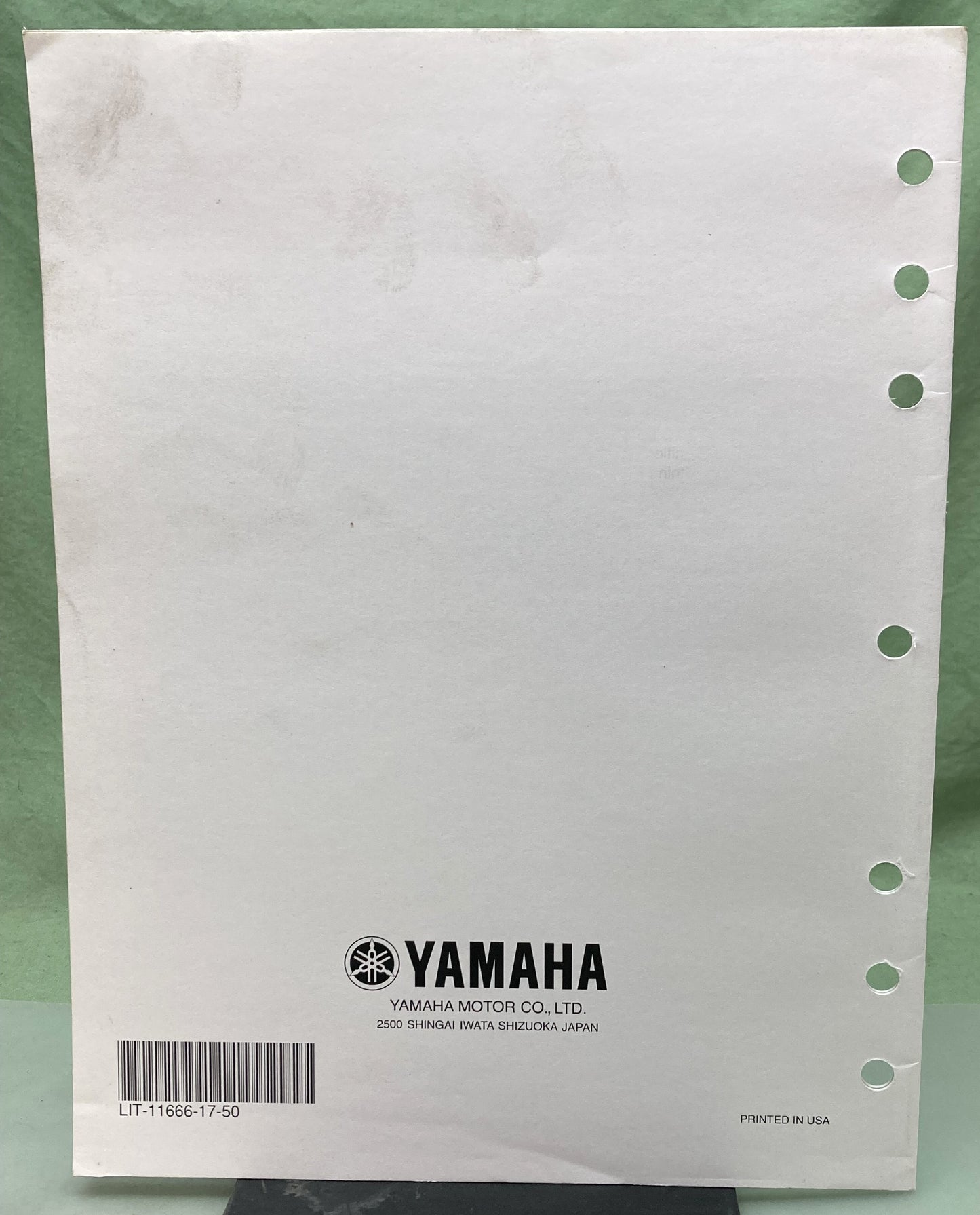 Genuine Yamaha LIT-11666-17-50 FZ6-SS FZ6-SSC Assembly Manual 2003
