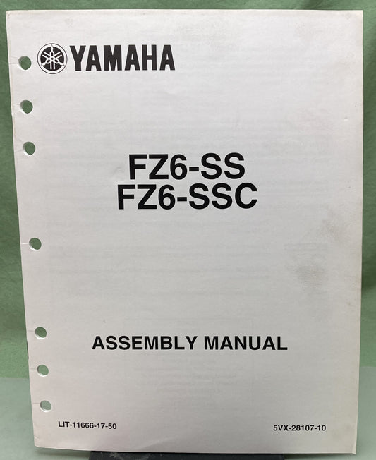 Genuine Yamaha LIT-11666-17-50 FZ6-SS FZ6-SSC Assembly Manual 2003