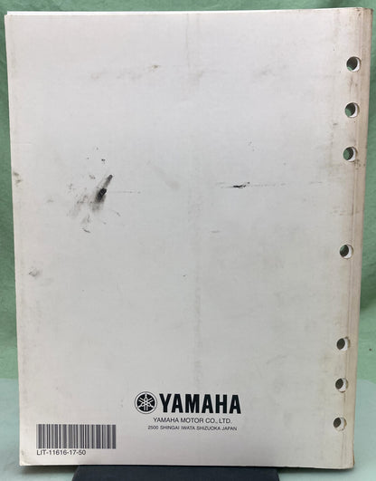 Genuine Yamaha LIT-11616-17-50 FZ6-SS FZ6-SSC Service Manual 2003