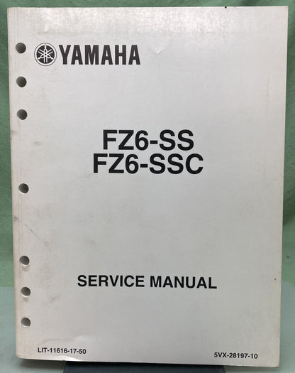 Genuine Yamaha LIT-11616-17-50 FZ6-SS FZ6-SSC Service Manual 2003