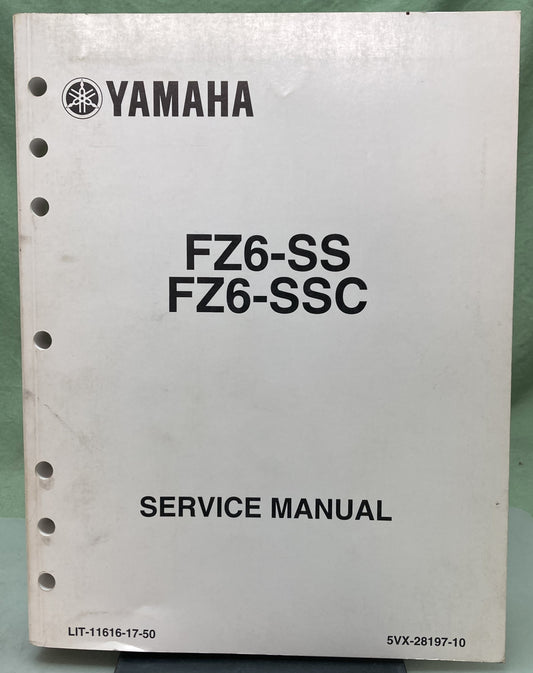 Genuine Yamaha LIT-11616-17-50 FZ6-SS FZ6-SSC Service Manual 2003