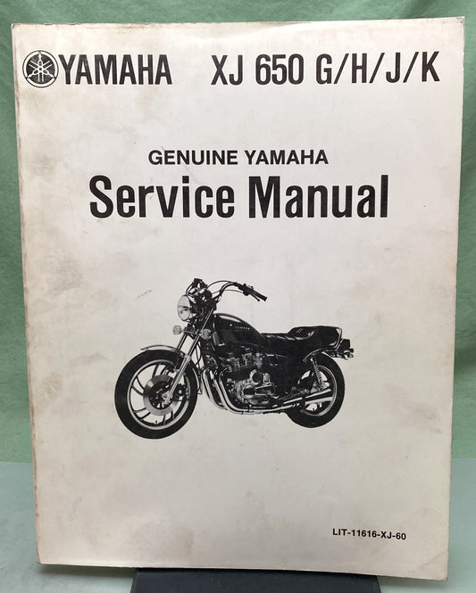 Genuine Yamaha LIT-11616-XJ-60 XJ650 G/H/J/K Service Manual 1982