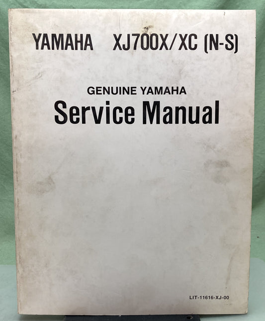 Genuine Yamaha LIT-11616-XJ-00 XJ700X/XC (N-S) Service Manual 1985