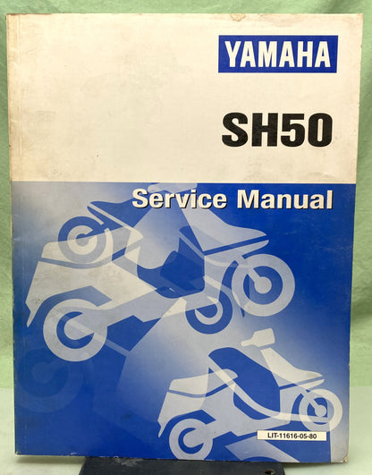 Genuine Yamaha LIT-11616-05-80 SH50 Service Manual 1990