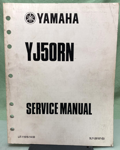 Genuine Yamaha LIT-11616-14-50 YJ50RN Service Manual 2000
