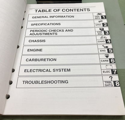 Genuine Yamaha LIT-11616-14-50 YJ50RN Service Manual 2000