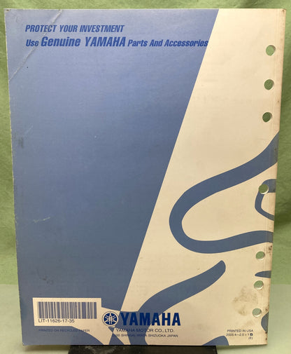 Genuine Yamaha LIT-11626-17-35 PW80S Service Manual 2003