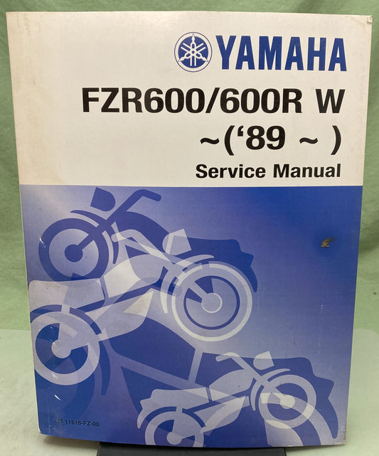 Genuine Yamaha LIT-11616-FZ-00 FZR600/600R W Service Manual 1990