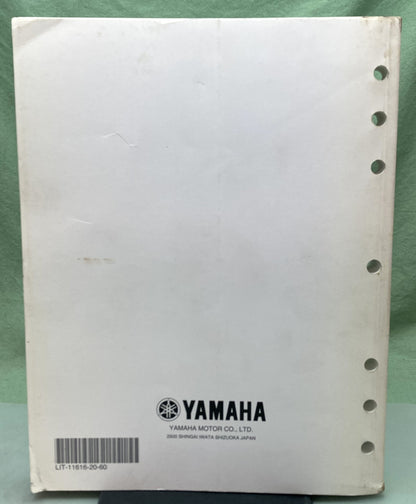 Genuine Yamaha LIT-11616-20-60 FZS6W FZS6WC Service Manual 2006