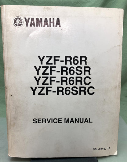 Genuine Yamaha LIT-11616-16-45 YZF-R6R, YZF-R6SR, YZF-R6RC Service Manual 2002
